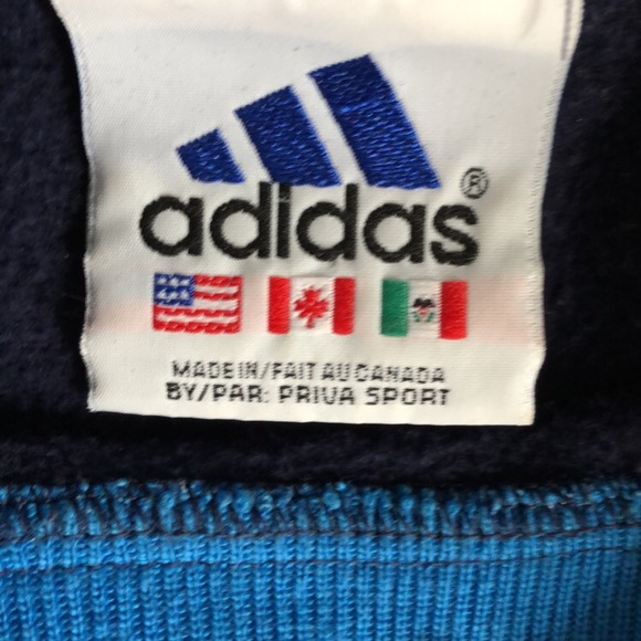 Blue adidas cropped sweater - Picture 2 of 2